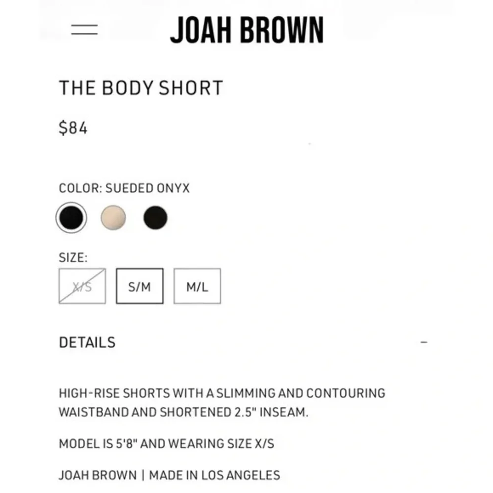 Joah Brown Body Short - Picture 6 of 13